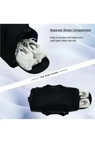 Ventilated Sports, Gym, Fitness Bag with Shoe Compartment - 2
