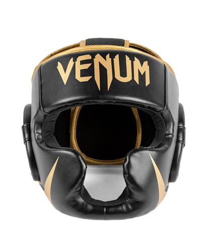 Venum Challenger Headgear - Black/Gold - 1