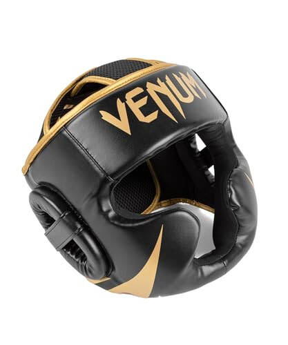 Venum Challenger Headgear - Black/Gold - 2