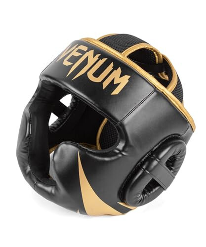 Venum Challenger Headgear - Black/Gold - 4