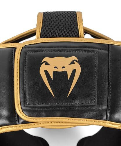 Venum Challenger Headgear - Black/Gold - 6