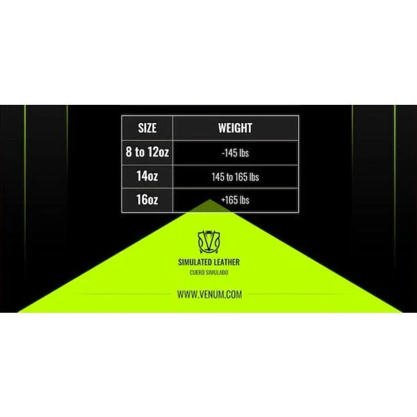 Venum Classic Bokserlik Qo'lqoplari - Unisex - Qora - 16 oz - 3