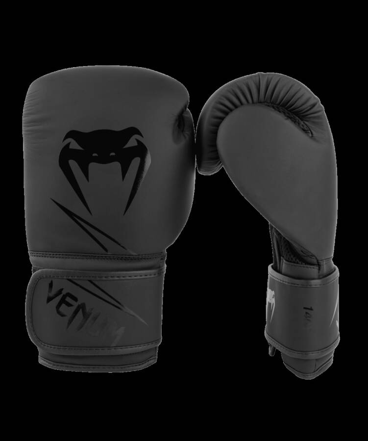 Venum Classic Boxing Gloves - Unisex - Black - 16 oz - 7