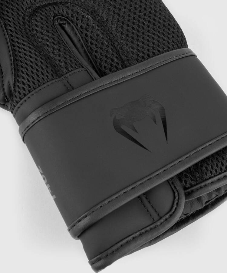 Venum Classic Boxing Gloves - 16oz, Unisex, Synthetic Leather Training Gloves for Boxing, Muay Thai, & Bag Work - Black- - 6