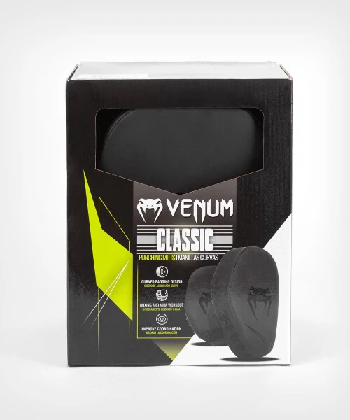 Venum Unisex Classic Punching Mitts - Black/Black - VENUM (1)
