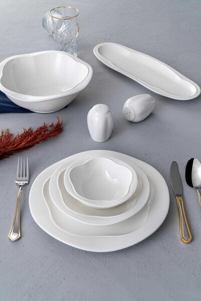 Venus 6 Person 22 Piece Porcelain Dinner Set - 14