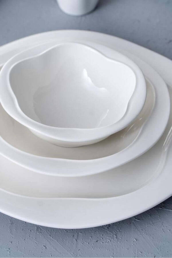 Venus 6 Person 22 Piece Porcelain Dinner Set - 16