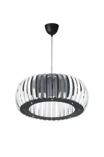 Venus Black 22 Cm T-installed Crystal Stone Chandelier - İSTANBUL AVIZE (1)