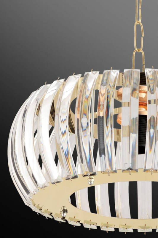 Venus Gold 22 Cm Crystal Stone Chandelier - 8