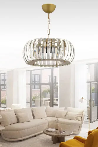Venus Pendant Antique 22 Cm T.installation Crystal Stone Chandelier - İSTANBUL AVIZE