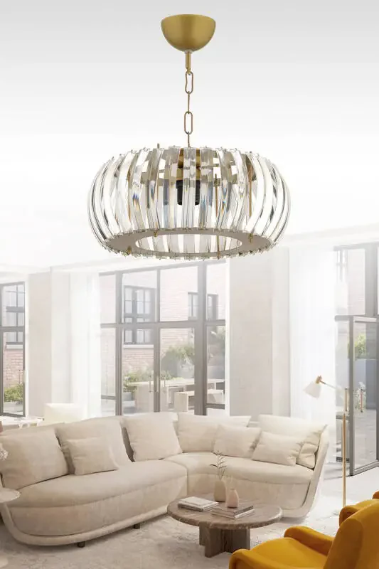 Venus Pendant Antique 22 Cm T.installation Crystal Stone Chandelier - 1