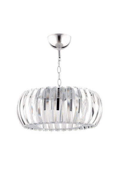 Venus Silver 22 Cm Crystal Stone Chandelier with T. Installation - 3