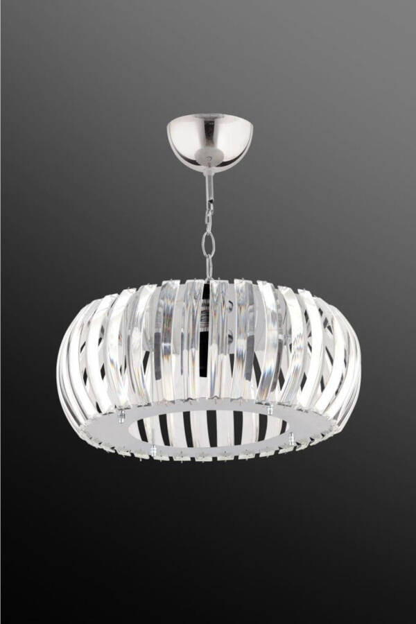 Venus Silver 22 Cm Crystal Stone Chandelier with T. Installation - 4