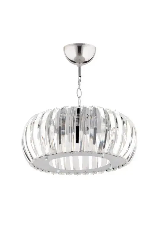Venus Silver 22 Cm Crystal Stone Chandelier with T. Installation - 6