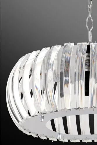 Venus Silver 22 Cm Crystal Stone Chandelier with T. Installation - 7