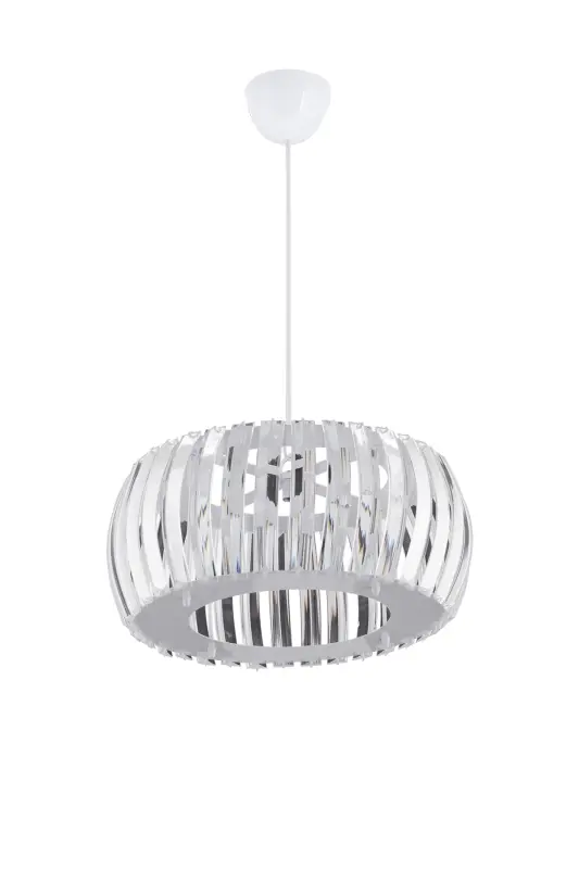 Venus White 22 Cm Crystal Stone Chandelier with T. Installation - 1
