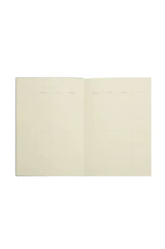 Venzi Hardcover Elastic Undated Thick Leaf Dotted Notebook 14x20 Cm Pastel Blue-Pastel Blue - 4