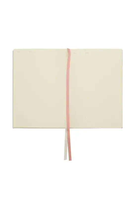 Venzi Hardcover Elastic Undated Thick Leaf Dotted Notebook 14x20 Cm Pastel Blue-Pastel Blue - 5