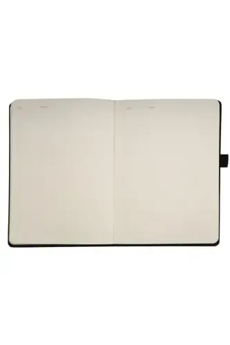 Venzi Sert Kapaklı Lastikli Tarihsiz Kalın Yapraklı Noktalı Defter 14x20 Cm Pastel Mor-Pastel mor - 5