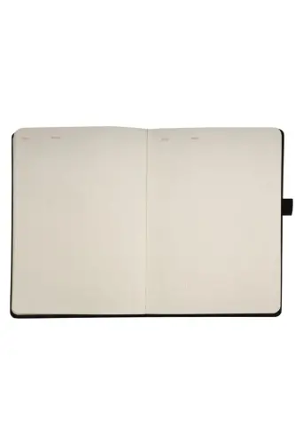 Venzi Sert Kapaklı Lastikli Tarihsiz Kalın Yapraklı Noktalı Defter 14x20 Cm Pastel Mor-Pastel mor - 5