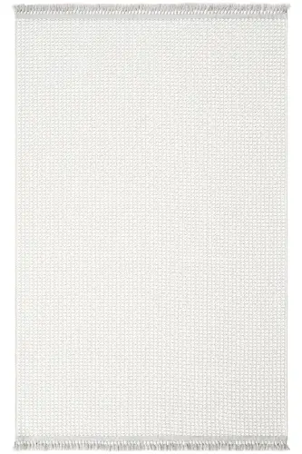Vera 1451 Cream Soft Touch Rug Kilim Living Room Kitchen Corridor Cut Runner Woven Machine Carpet-Cream - COOL HALI (1)