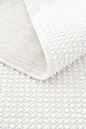 Vera 1451 Krem Yumuşak Dokulu Halı Kilim Salon Mutfak Koridor Kesme Yolluk Dokuma Makine Halısı-Krem - 8