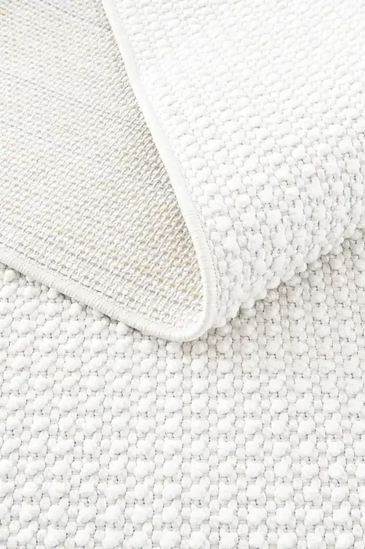 Vera 1451 Krem Yumuşak Dokulu Halı Kilim Salon Mutfak Koridor Kesme Yolluk Dokuma Makine Halısı-Krem - 8