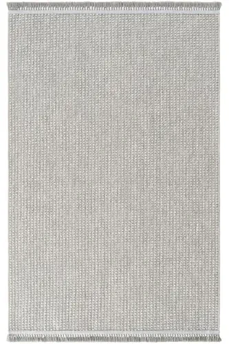 Vera 1453 Grey Soft Touch Rug Kilim Living Room Kitchen Hallway Cut Runner Woven Machine Carpet-Grey - 5