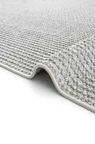 Vera 1453 Grey Soft Touch Rug Kilim Living Room Kitchen Hallway Cut Runner Woven Machine Carpet-Grey - 8