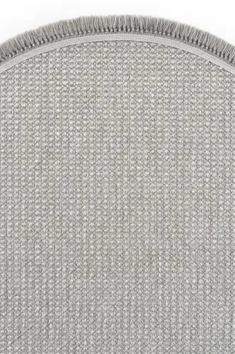 Vera 1453 Gri Halı Kilim Yumuşak Dokulu Salon Halısı Mutfak Antre Yuvarlak Dokuma Makine Halısı-Gri - 3