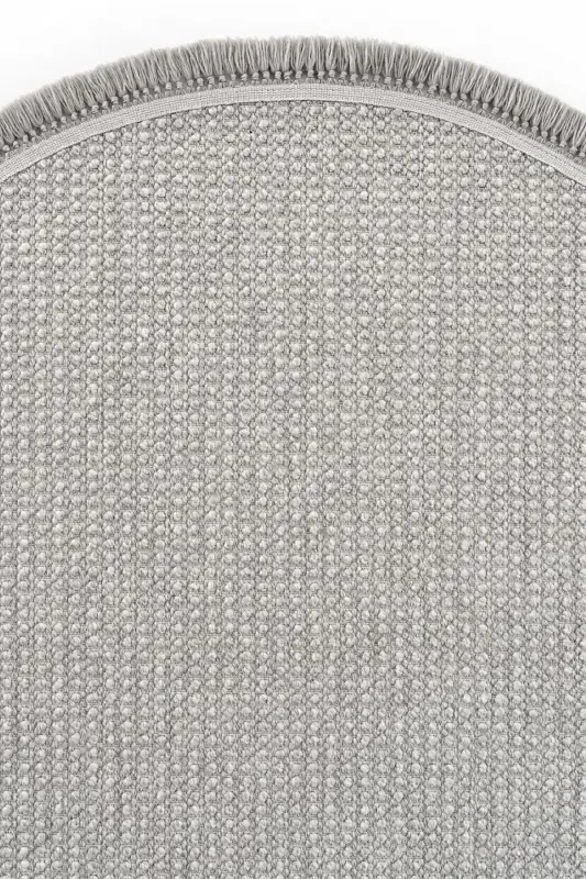 Vera 1453 Gri Halı Kilim Yumuşak Dokulu Salon Halısı Mutfak Antre Yuvarlak Dokuma Makine Halısı-Gri - 3