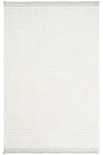 Vera 1454 Cream Soft Touch Rug Kilim Living Room Kitchen Corridor Cut Runner Woven Machine Carpet-Cream 1 - COOL HALI (1)