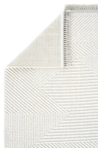 Vera 1454 Krem Yumuşak Dokulu Halı Kilim Salon Mutfak Koridor Kesme Yolluk Dokuma Makine Halısı-Krem 1 - 7