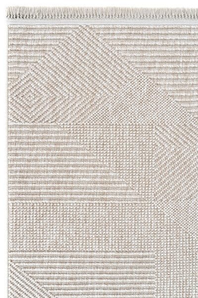 Vera 1455 Beige Soft Textured Rug Carpet Living Room Kitchen Corridor Cutting Runner Woven Machine Carpet - 35