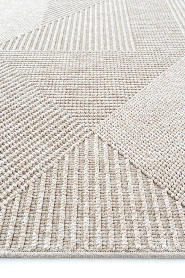 Vera 1455 Beige Soft Textured Rug Carpet Living Room Kitchen Corridor Cutting Runner Woven Machine Carpet - 38