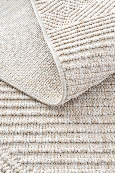 Vera 1455 Beige Soft Textured Rug Carpet Living Room Kitchen Corridor Cutting Runner Woven Machine Carpet - 39