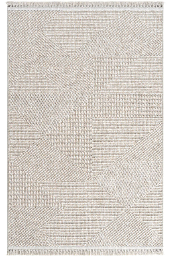 Vera 1455 Beige Soft Textured Rug Carpet Living Room Kitchen Corridor Cutting Runner Woven Machine Carpet - 25