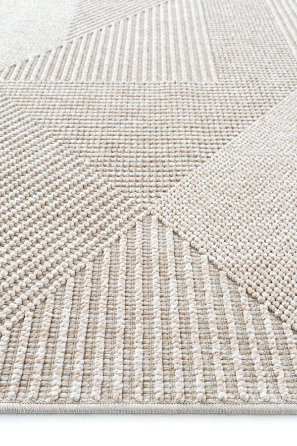 Vera 1455 Beige Soft Textured Rug Carpet Living Room Kitchen Corridor Cutting Runner Woven Machine Carpet - 30