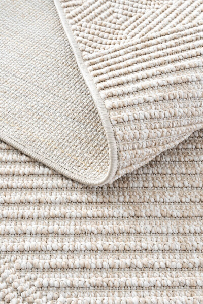 Vera 1455 Beige Soft Textured Rug Carpet Living Room Kitchen Corridor Cutting Runner Woven Machine Carpet - 24