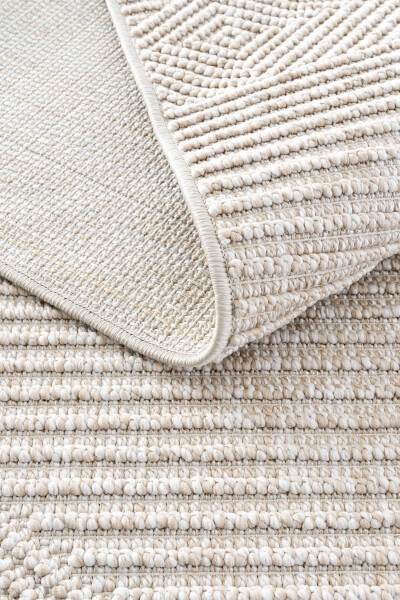 Vera 1455 Beige Soft Textured Rug Carpet Living Room Kitchen Corridor Cutting Runner Woven Machine Carpet - 16