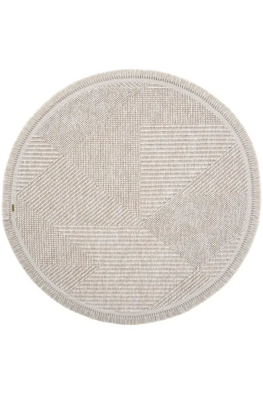 Vera 1455 Vizon Halı Kilim Yumuşak Dokulu Salon Halısı Mutfak Antre Yuvarlak Dokuma Makine Halısı - Vizon 1 - 9