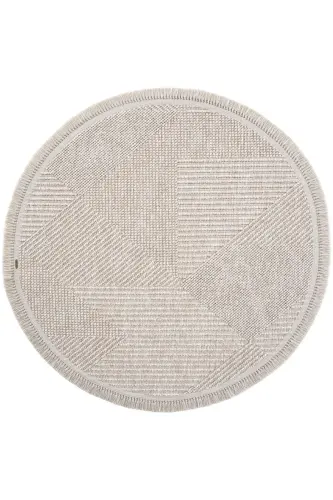 Vera 1455 Vizon Halı Kilim Yumuşak Dokulu Salon Halısı Mutfak Antre Yuvarlak Dokuma Makine Halısı - Vizon 1 - 4