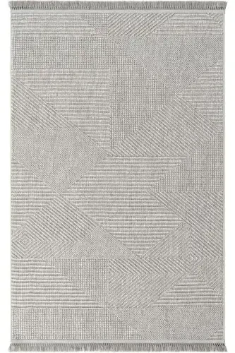 Vera 1456 Gray Soft Touch Rug Kilim Living Room Kitchen Corridor Cut Rug Woven Machine Carpet-Gray 1 - 1