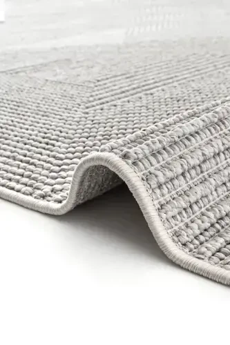 Vera 1456 Gray Soft Touch Rug Kilim Living Room Kitchen Corridor Cut Rug Woven Machine Carpet-Gray 1 - 6