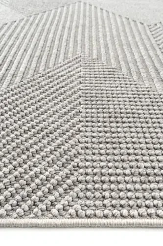 Vera 1456 Gray Soft Touch Rug Kilim Living Room Kitchen Corridor Cut Rug Woven Machine Carpet-Gray 1 - 7