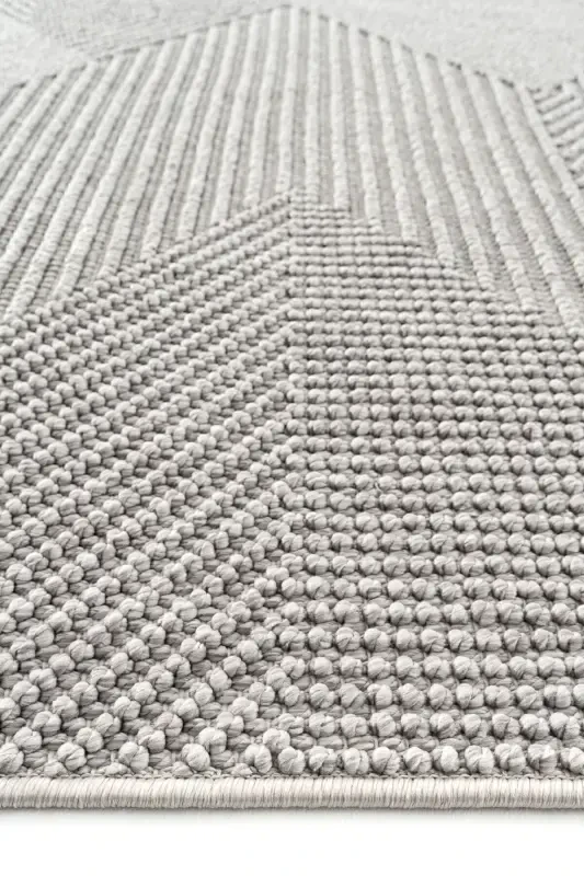 Vera 1456 Gray Soft Touch Rug Kilim Living Room Kitchen Corridor Cut Rug Woven Machine Carpet-Gray 1 - 7