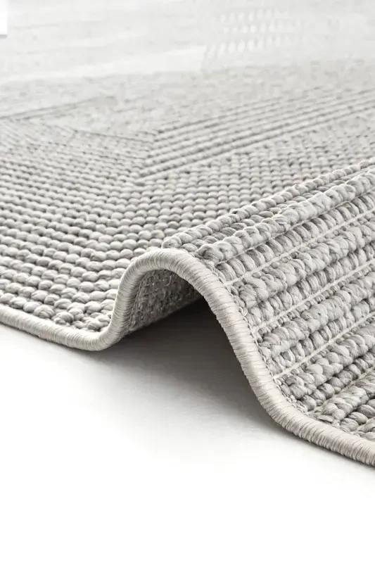 Vera 1456 Gri Yumuşak Dokulu Halı Kilim Salon Mutfak Koridor Kesme Yolluk Dokuma Makine Halısı-Gri 1 - 6