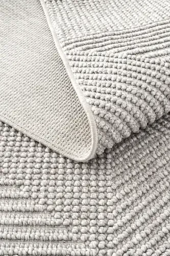 Vera 1456 Gri Yumuşak Dokulu Halı Kilim Salon Mutfak Koridor Kesme Yolluk Dokuma Makine Halısı-Gri 1 - 8