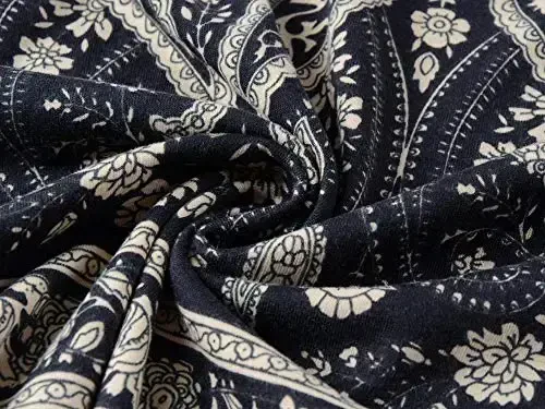 Veranee Ayollar uchun katta o'lchamdagi keng tunika tepasi 3/4 yengli gul naqshli keng futbolka - 7