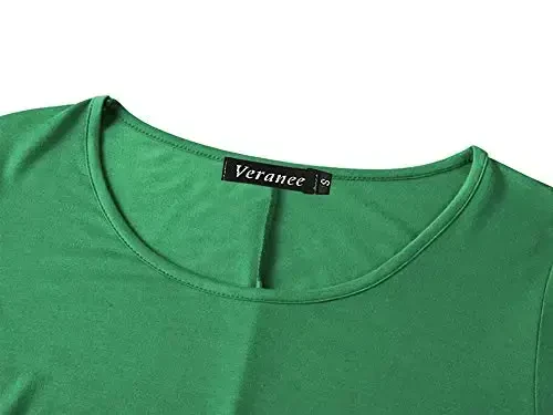 Veranee Ayollar uchun katta o'lchamdagi Swing Tunikasi Top 3/4 Yengli Gul naqshli keng futbolka - 3